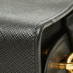 Prada Esplanade Crossbody Shoulder Bag Bicolor Black White Grain Calfskin — view 6