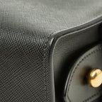 Prada Esplanade Crossbody Shoulder Bag Bicolor Black White Grain Calfskin — view 4