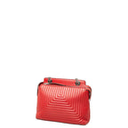 Fendi Dot Com Click Chain Shoulder Bag 8 Red Leather — view 2