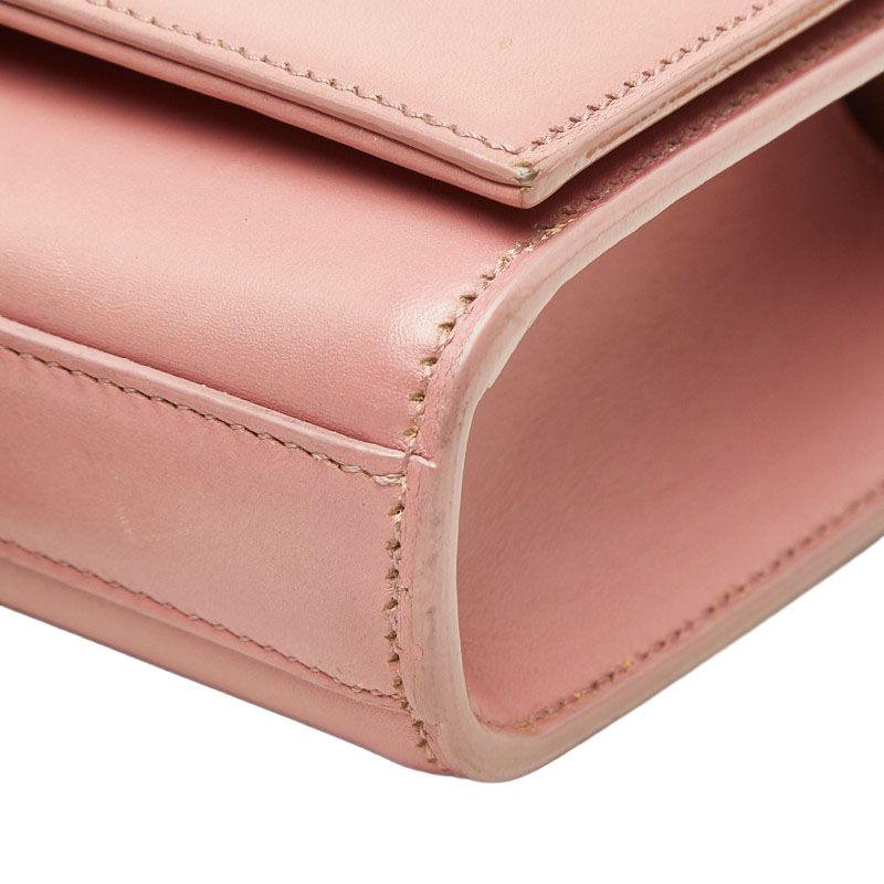 Saint Laurent YSL Monogram Classic Kate Small Mini Chain Shoulder Bag Pink — view 5