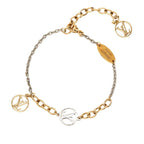 Louis Vuitton Bracelet Logo Mania Chain Gold Silver Plated Metal — view 3