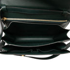 Celine Classic Box Crossbody Shoulder Bag Green Leather — view 5