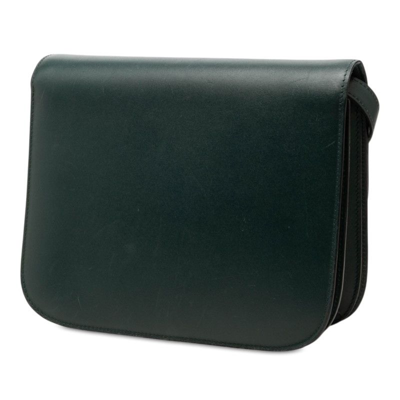 Celine Classic Box Crossbody Shoulder Bag Green Leather — view 2