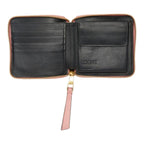Loewe Anagram Puzzle Zip Around Bifold Wallet Pink Leather — view 6