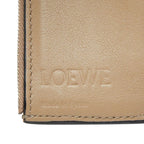 Loewe Anagram Vertical Small Wallet Trifold Beige Leather — view 8