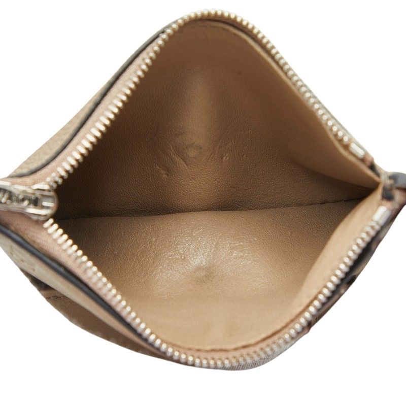 Loewe Anagram Vertical Small Wallet Trifold Beige Leather — view 7