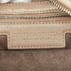 Bottega Veneta Intrecht Shoulder Bag Beige Brown Leather — view 7