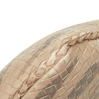Bottega Veneta Intrecht Shoulder Bag Beige Brown Leather — view 4