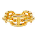 Hermes Chaine D'Ancre Legato Scarf Ring Gold Plated