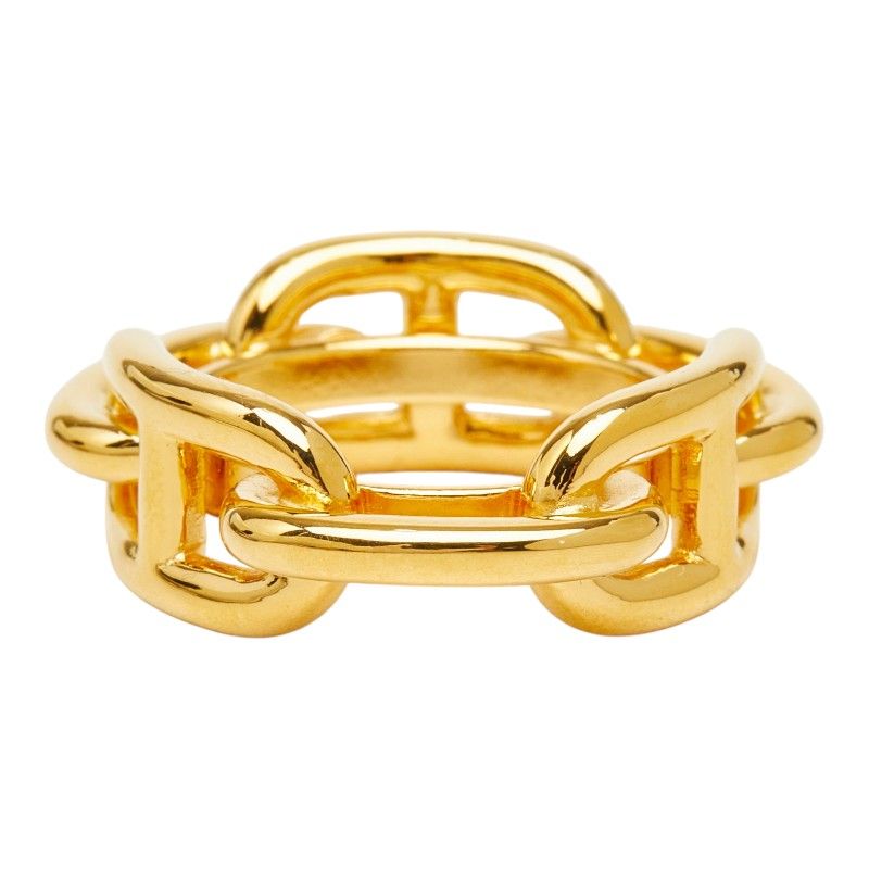 Hermes Chaine D'Ancre Legato Scarf Ring Gold Plated — view 4