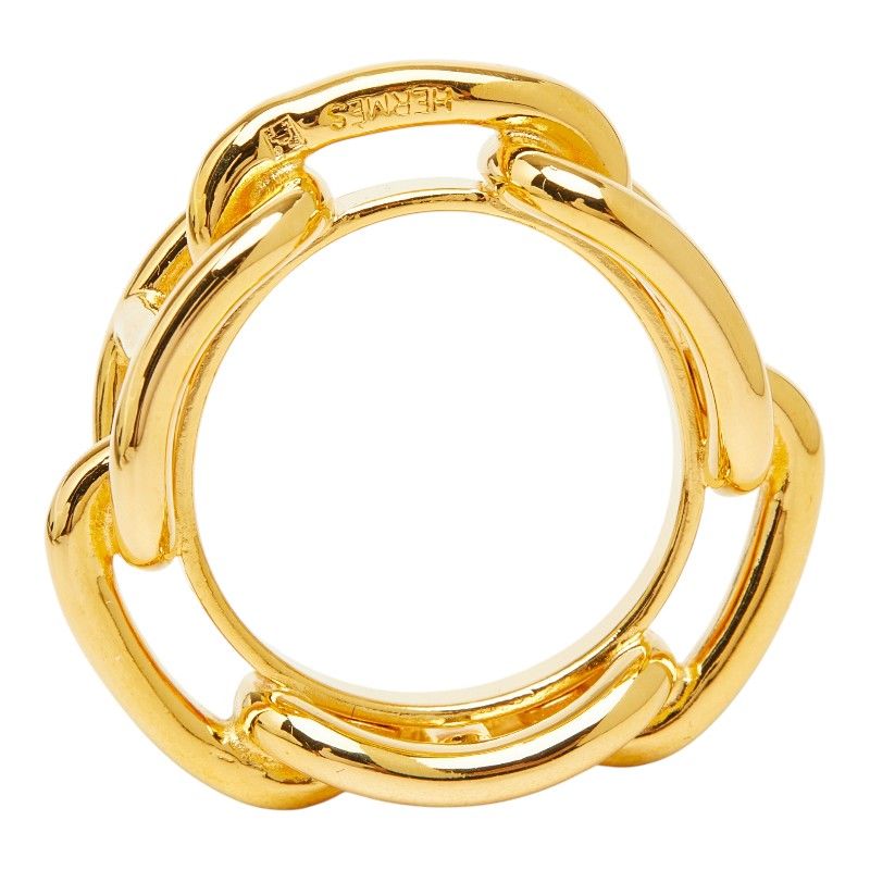 Hermes Chaine D'Ancre Legato Scarf Ring Gold Plated — view 5