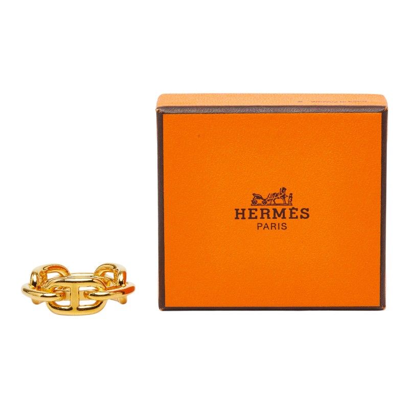 Hermes Chaine D'Ancre Legato Scarf Ring Gold Plated — view 6