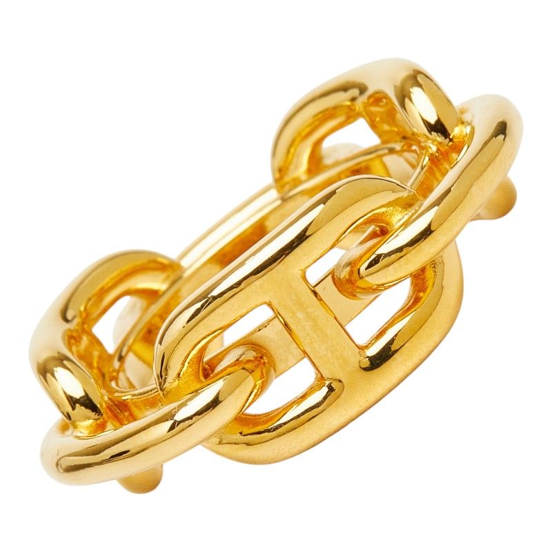 Hermes Chaine D'Ancre Legato Scarf Ring Gold Plated — view 2