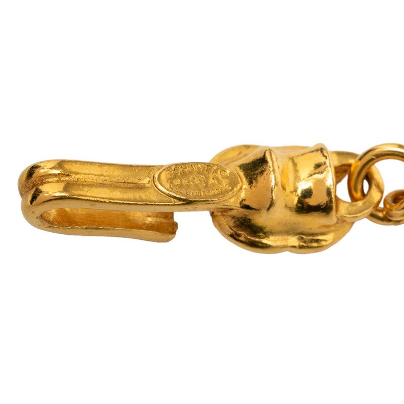 Chanel Vintage CC Logo Rogue Chain Necklace Gold Plated — view 5