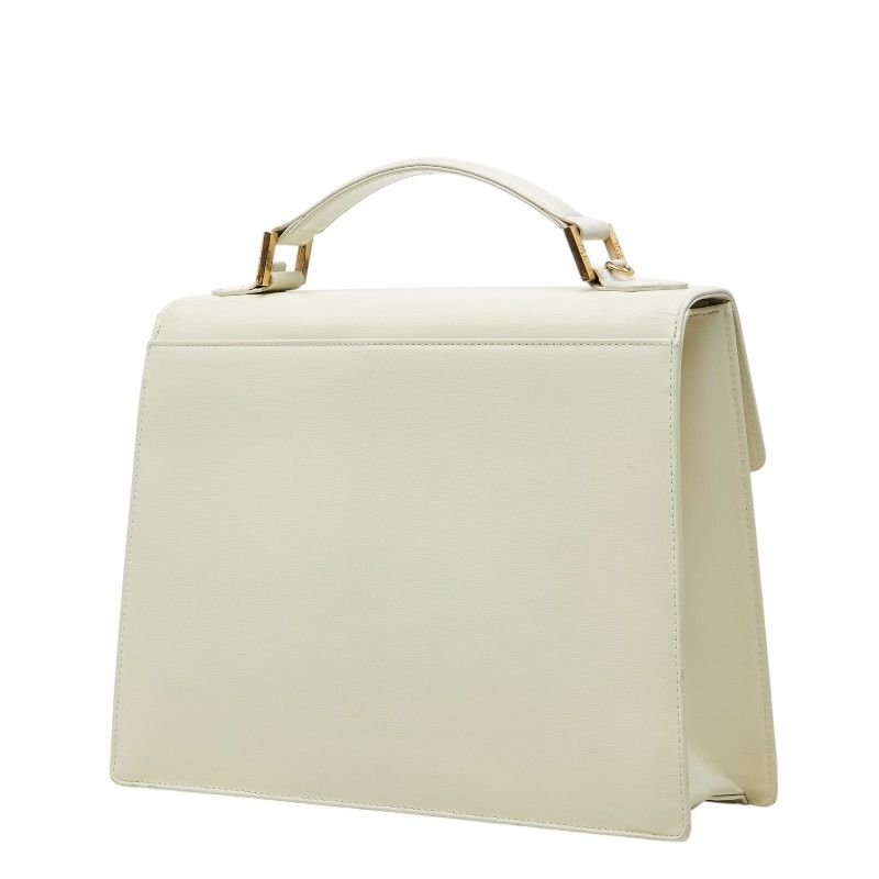 Saint Laurent 2-Way Shoulder Bag White Leather — view 2