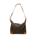 Louis Vuitton Monogram Boulogne 35 Shoulder Bag Brown Leather