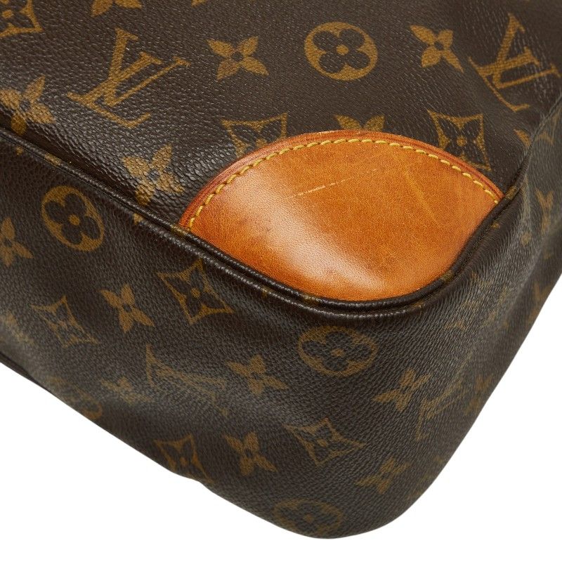 Louis Vuitton Monogram Boulogne 35 Shoulder Bag Brown Leather — view 7