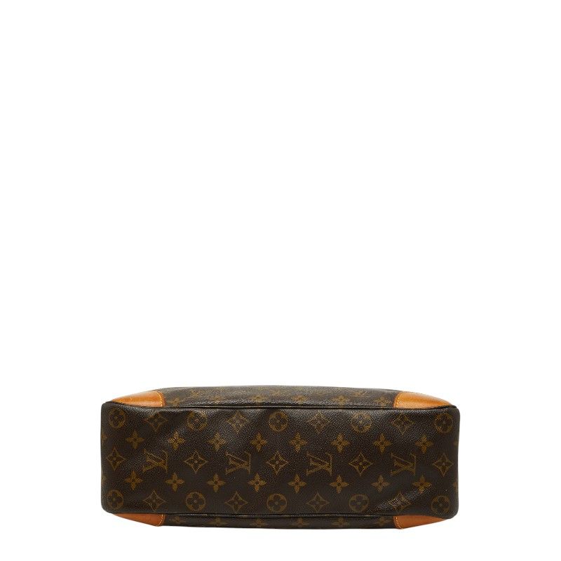 Louis Vuitton Monogram Boulogne 35 Shoulder Bag Brown Leather — view 3