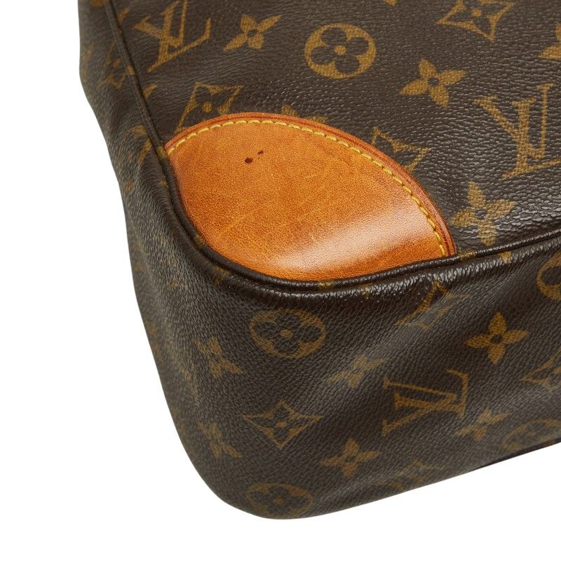 Louis Vuitton Monogram Boulogne 35 Shoulder Bag Brown Leather — view 6