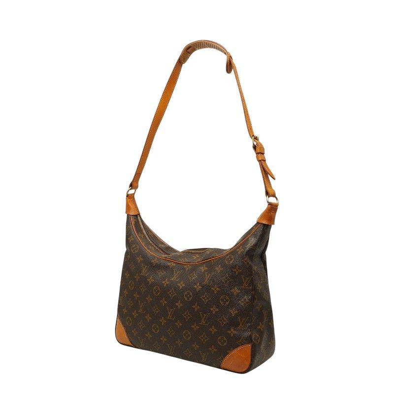 Louis Vuitton Monogram Boulogne 35 Shoulder Bag Brown Leather — view 2