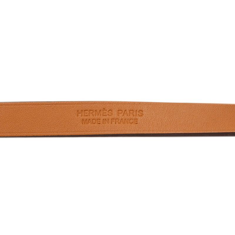 Hermes Mini Kelly Double Tour T2 Pink Gold Leather Plated Bracelet — view 5
