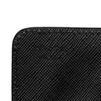 Prada Card Case Business Holder Black Saffiano Leather — view 5