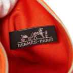 Hermes Yachting GM Pouch Orange Cotton Leather — view 7