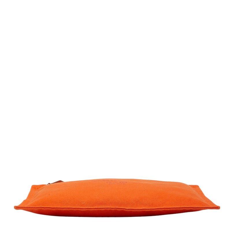Hermes Yachting GM Pouch Orange Cotton Leather — view 3
