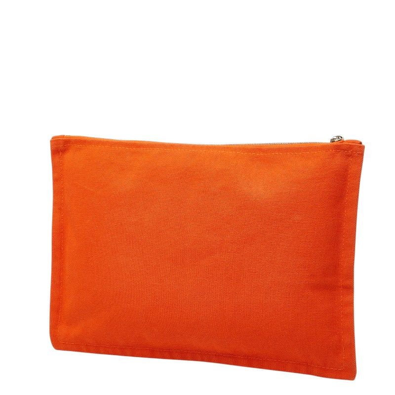 Hermes Yachting GM Pouch Orange Cotton Leather — view 2