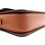 Celine Shoulder Bag Teen Triomphe Tan Canvas Calfskin — view 8