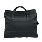 Chanel Card CC Logo Leather Boston Bag Business Black — view 3