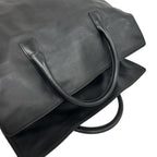 Chanel Card CC Logo Leather Boston Bag Business Black — view 4