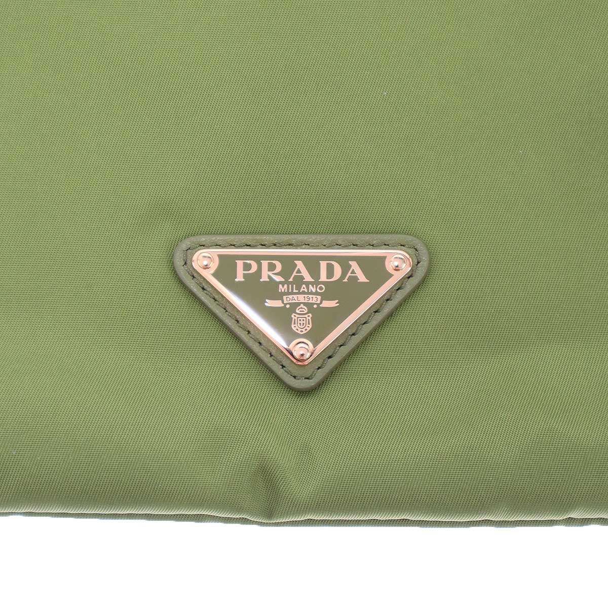 Prada Wish Re-Nylon Pouch Ivy Green 42 — view 6