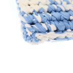 Prada Raffia Shoulder Bag Blue — view 6