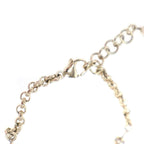 Chanel CC Logo Heart Pearl Bracelet Pink Gold — view 3