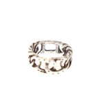 Hermes Vintage Horseshoe Chain Ring Silver — view 4