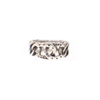 Hermes Vintage Horseshoe Chain Ring Silver — view 2