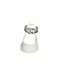 Hermes Vintage Horseshoe Chain Ring Silver