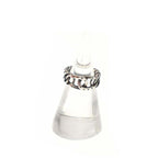 Hermes Vintage Horseshoe Chain Ring Silver