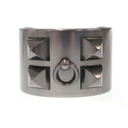 Hermes Collier de Chien Noir Bracelet de Bangle Black — view 2