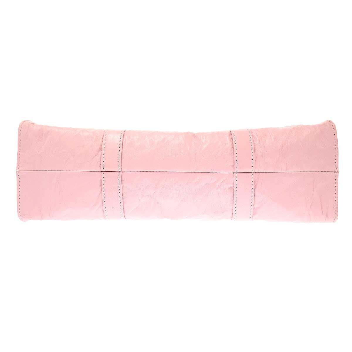 Prada Leather Tote Bag Pink — view 4