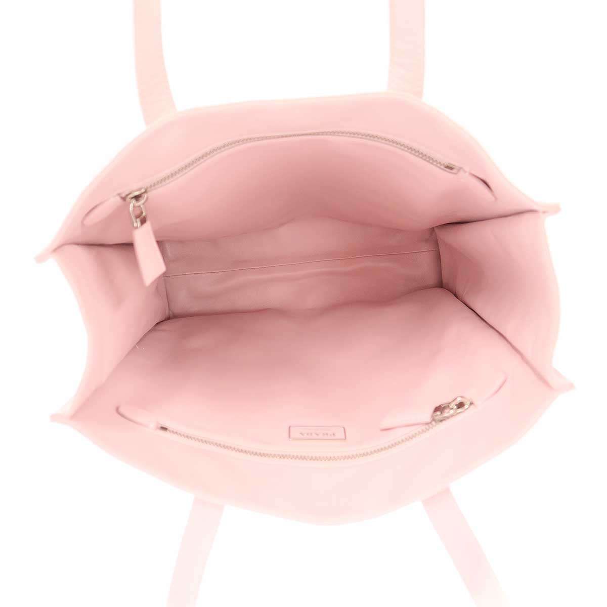 Prada Leather Tote Bag Pink — view 6