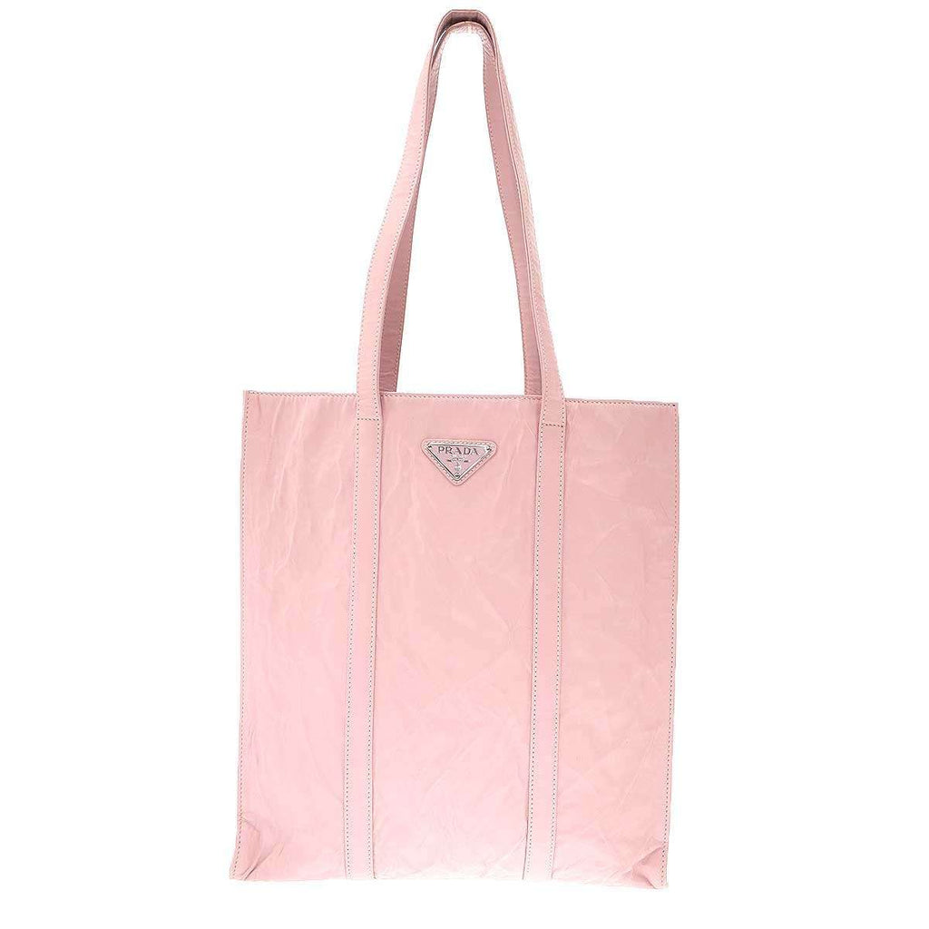 Prada Leather Tote Bag Pink