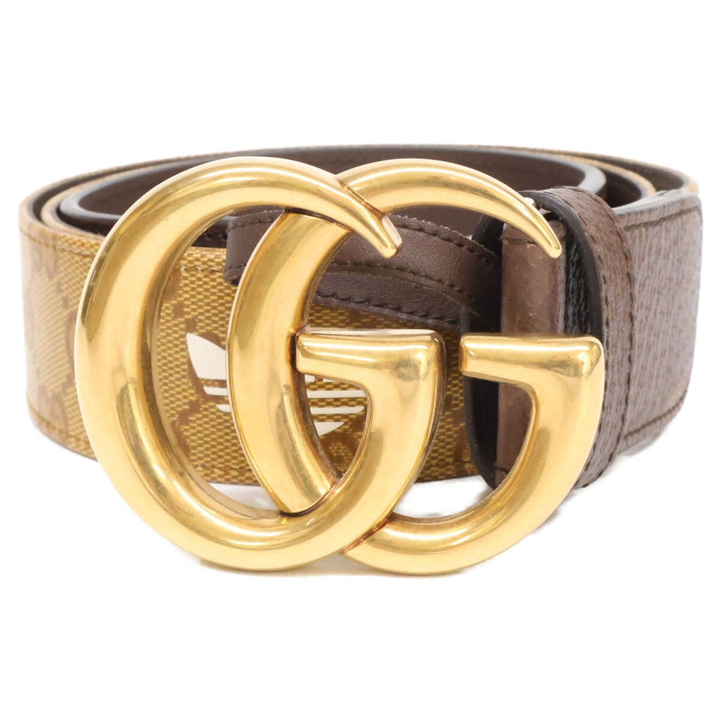 Gucci Adidas GG Logo Buckle Trefoil Belt — view 2