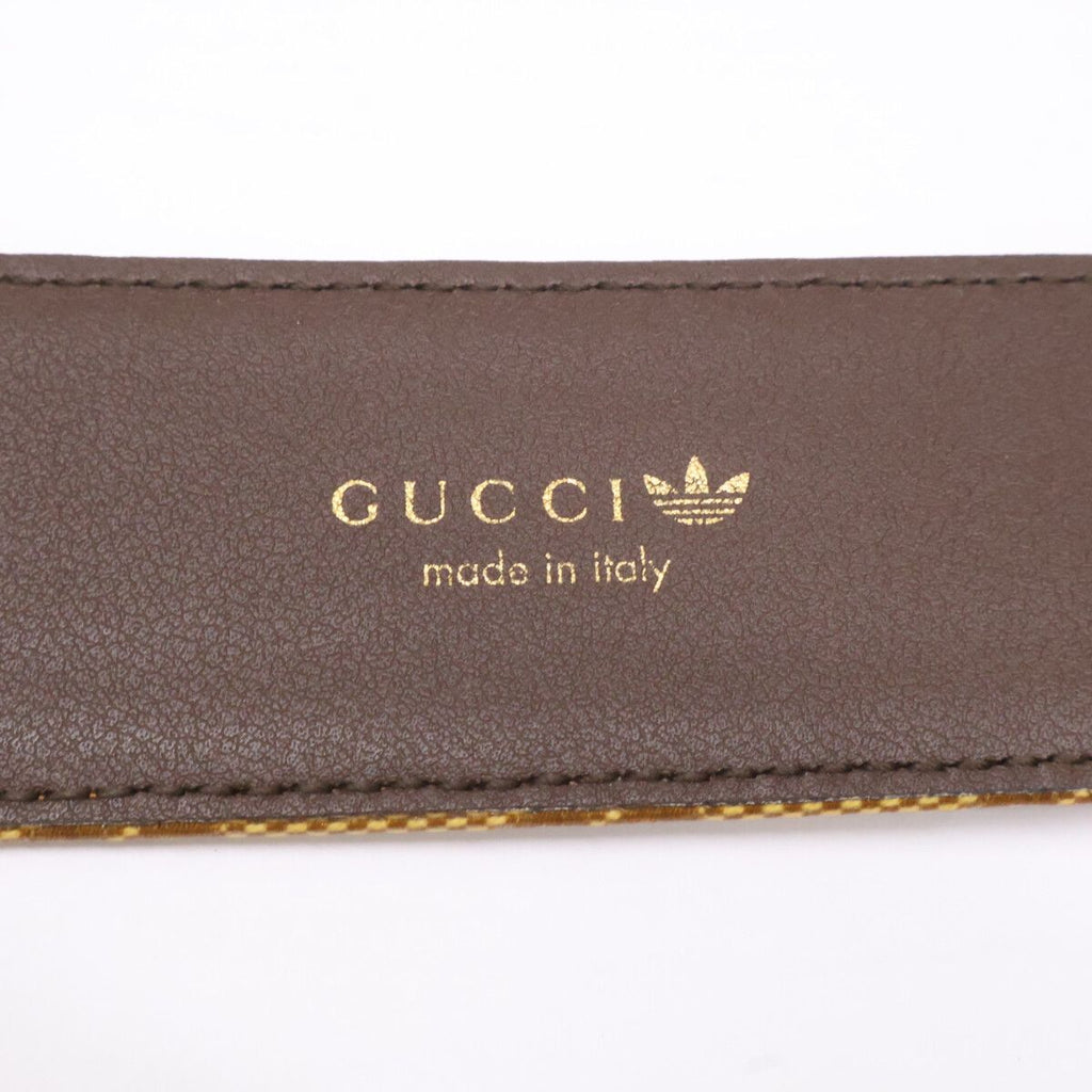 Gucci Adidas GG Logo Buckle Trefoil Belt — view 8
