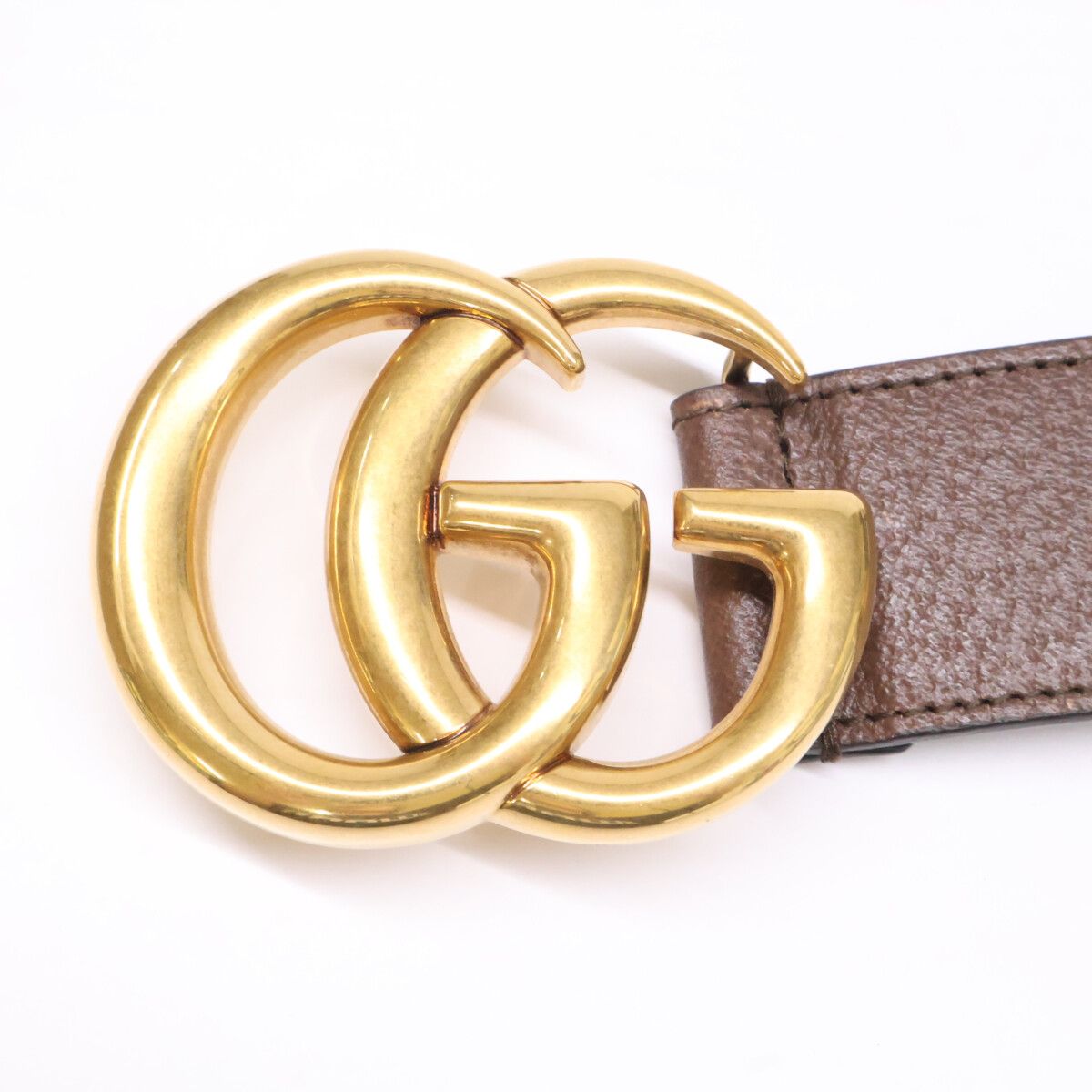 Gucci Adidas GG Logo Buckle Trefoil Belt — view 4