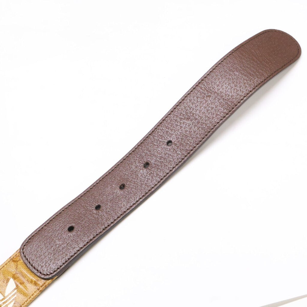 Gucci Adidas GG Logo Buckle Trefoil Belt — view 6