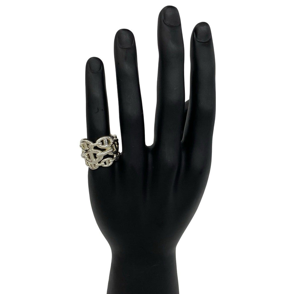 Hermes Chaine D'ancre GM Ring 925 Sterling Silver Accessory — view 2