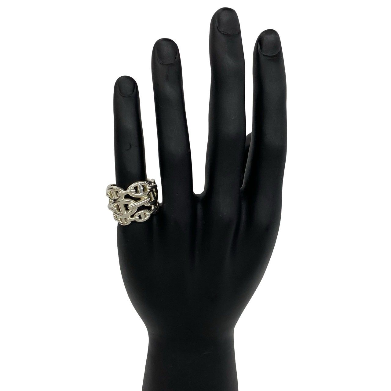 Hermes Chaine D'ancre GM Ring 925 Sterling Silver Accessory — view 2