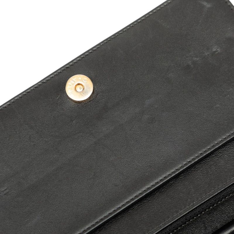Chanel CC Logo Boy Chain Wallet Shoulder Bag Black Lambskin — view 6